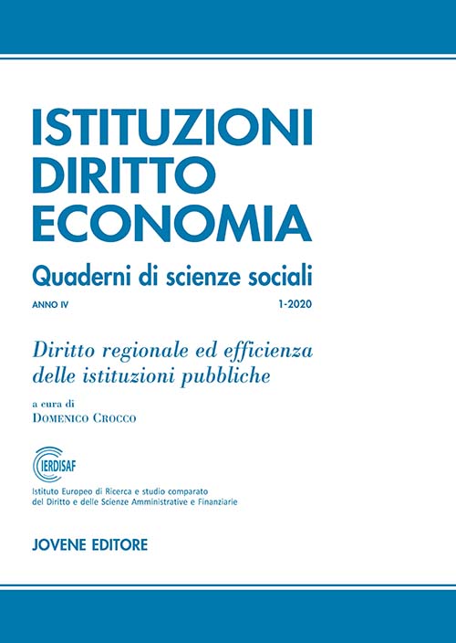Diritto regionale ed efficienza delle istituzioni pubbliche.