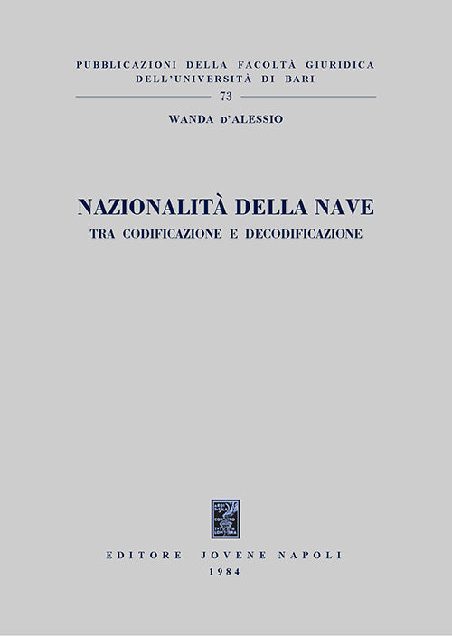 Nazionalità della nave.