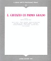 Il giudizio di primo grado.