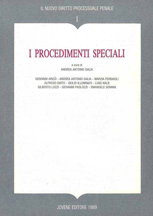 I procedimenti speciali.