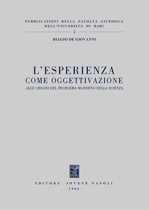 L'esperienza come oggettivazione.
