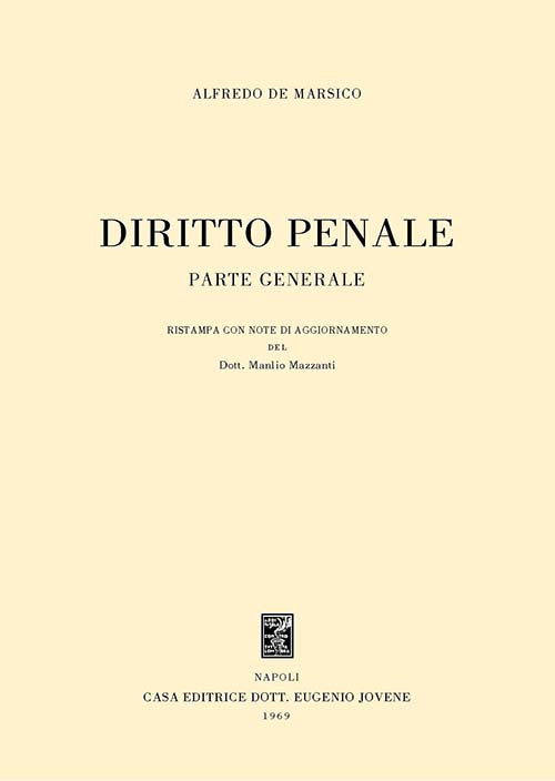 Diritto penale. Parte generale.