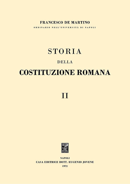 Storia della costituzione romana. II