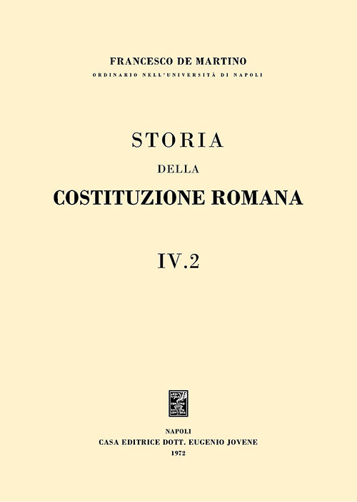 Storia della costituzione romana. IV.2