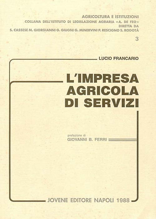 L'impresa agricola di servizi.