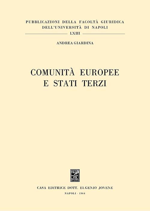 Comunità europee e Stati terzi.