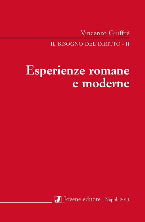Esperienze romane e moderne.