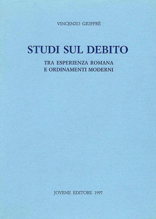 Studi sul debito.