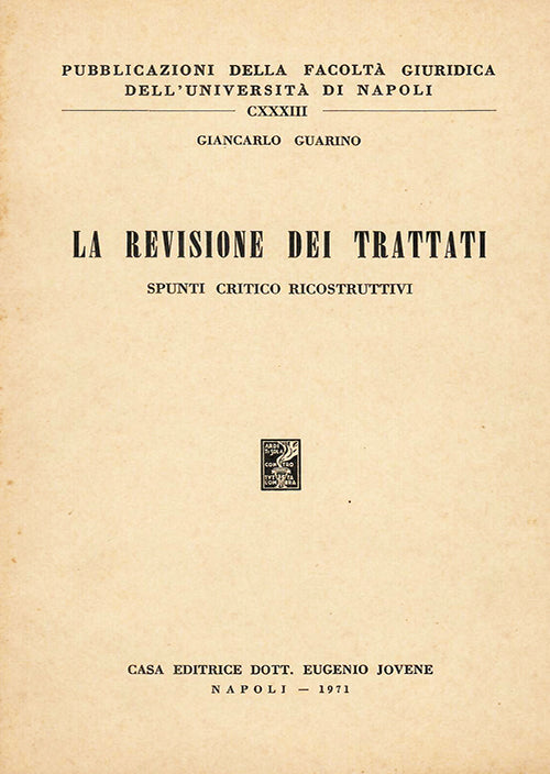 La revisione dei trattati.