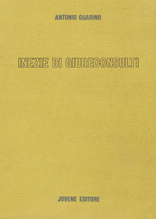Inezie di giureconsulti.