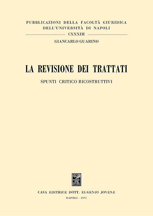 La revisione dei trattati.