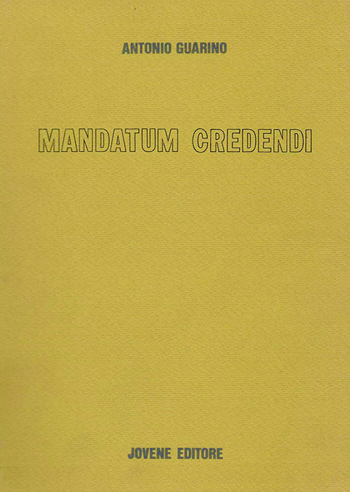 Mandatum credendi.