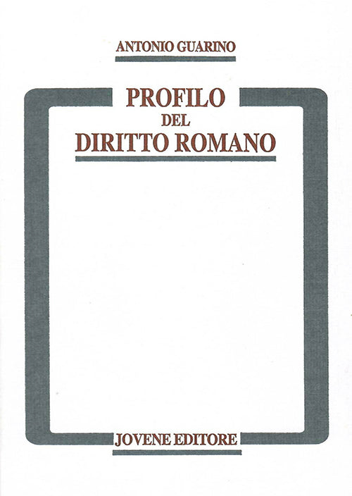 Profilo del diritto romano.