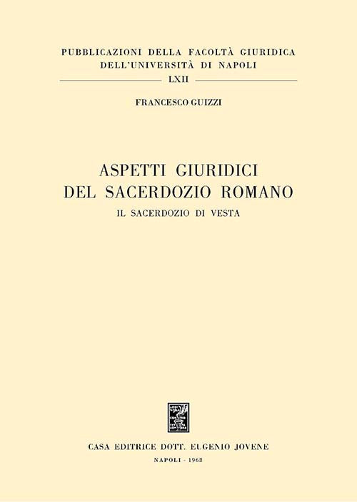 Aspetti giuridici del sacerdozio romano.