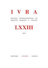 IVRA - Rivista internazionale di diritto romano e antico - Vol. 73/2025