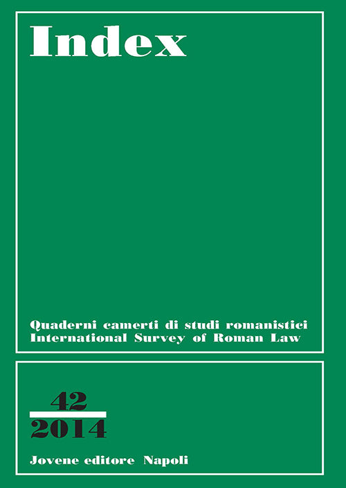 INDEX - International Survey of Roman Law - Vol. 42/2014
