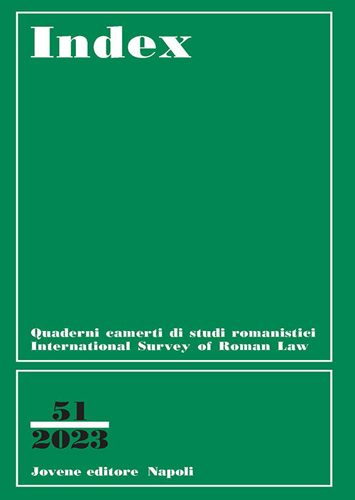 INDEX - International Survey of Roman Law - Vol. 51-2023