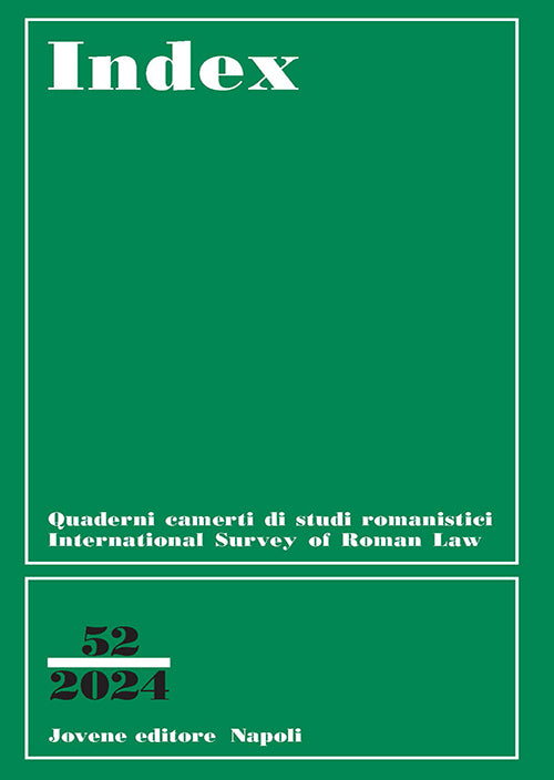 INDEX - International Survey of Roman Law - Vol. 52-2024