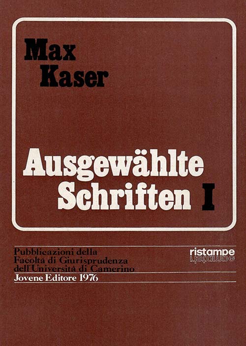 Ausgewählte Schriften.