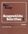 Ausgewählte Schriften.