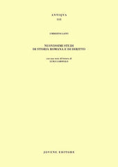 Nuovissimi studi di storia romana e di diritto.
