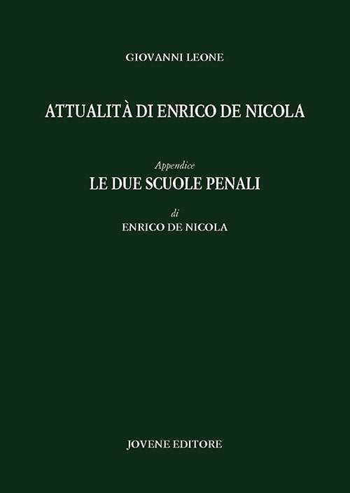 Attualità di Enrico De Nicola.
