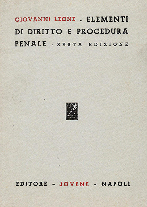 Elementi di diritto e procedura penale.