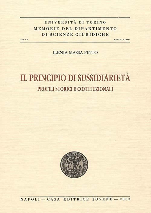 Il principio di sussidiarietà.