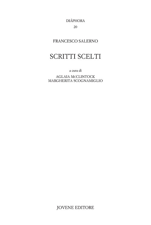 Scritti scelti.