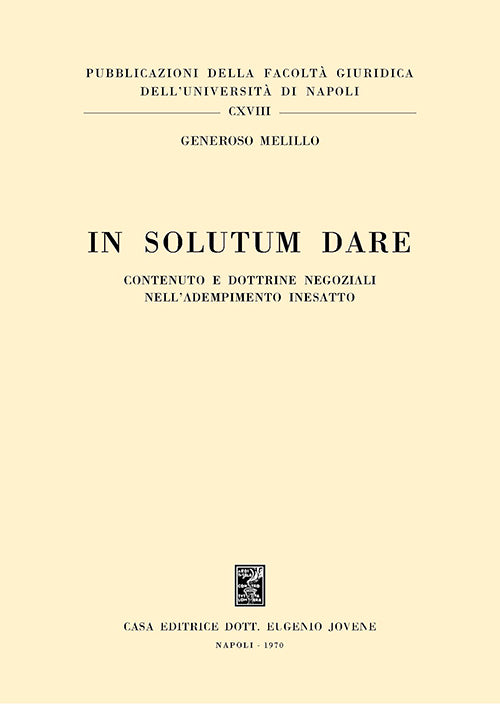 In solutum dare.
