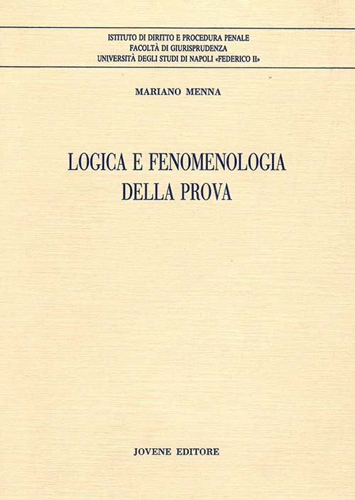 Logica e fenomenologia della prova.