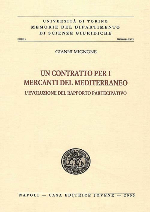 Un contratto per i mercanti del mediterraneo.
