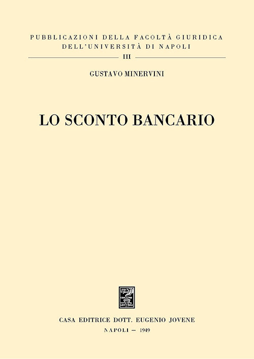 Lo sconto bancario.