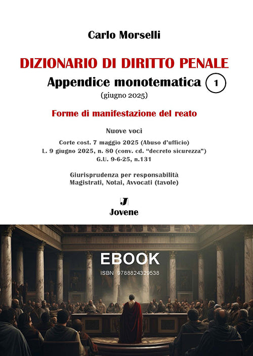 Dizionario di diritto penale. Appendice monotematica (giugno 2025) - EBOOK
