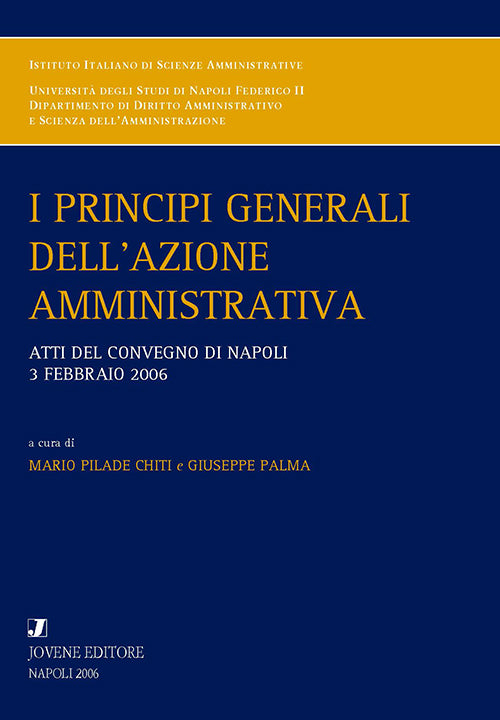 I principi generali dell'azione amministrativa.