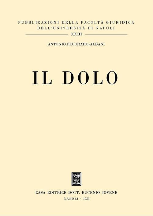 Il dolo.
