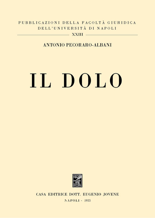 Il dolo.
