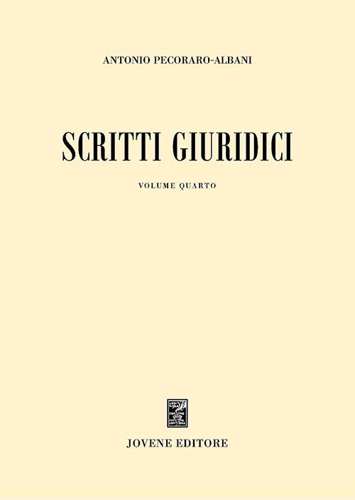 Scritti giuridici.