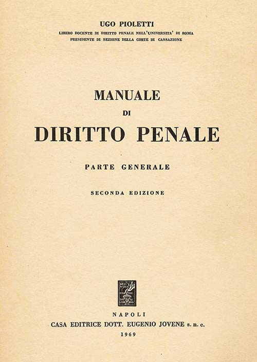 Manuale di diritto penale.