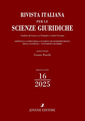 RIVISTA ITALIANA PER LE SCIENZE GIURIDICHE 2025