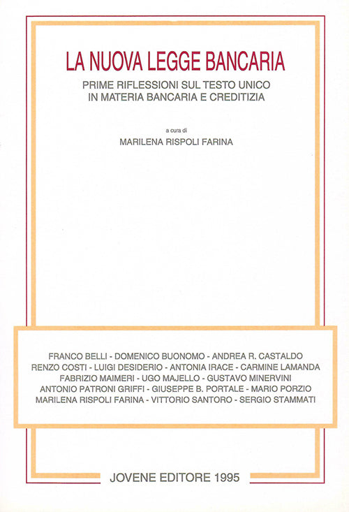 La nuova legge bancaria.
