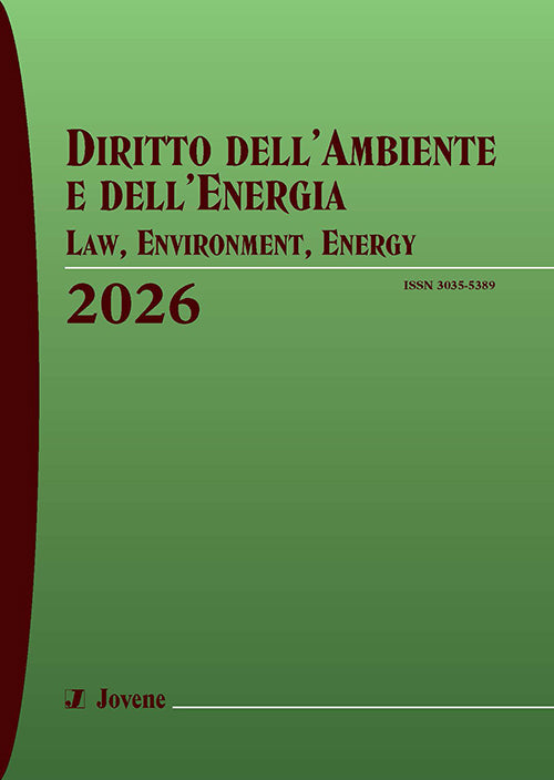 DIRITTO DELL’AMBIENTE E DELL’ENERGIA - LAW, ENVIRONMENT, ENERGY 2026