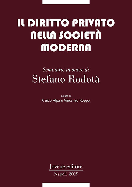 Il diritto privato nella società moderna.