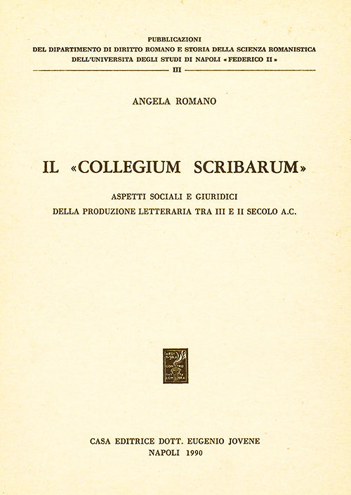 Il «collegium scribarum».