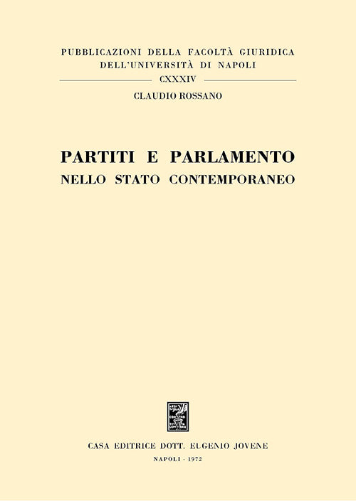 Partiti e parlamento nello Stato contemporaneo.