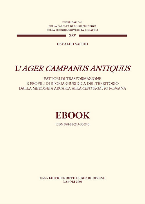 L'ager Campanus antiquus - EBOOK