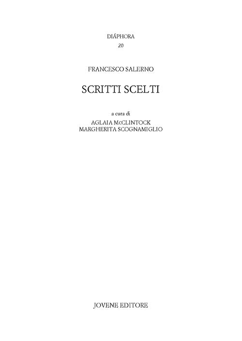 Scritti scelti.