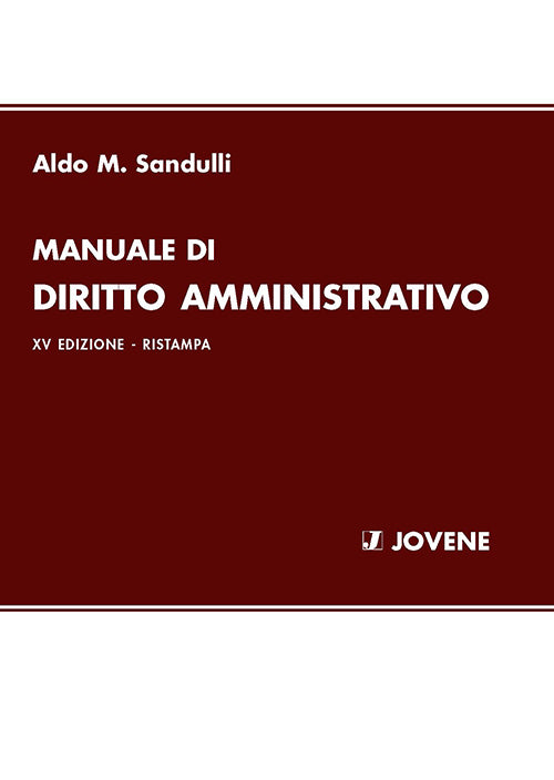 Manuale di diritto amministrativo.