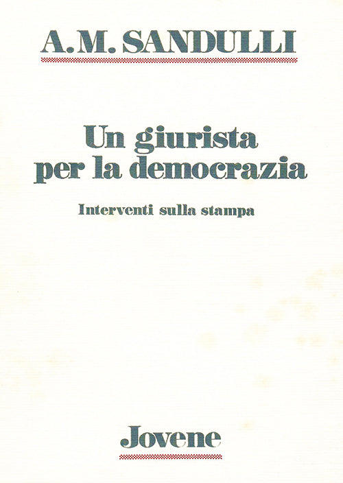 Un giurista per la democrazia.