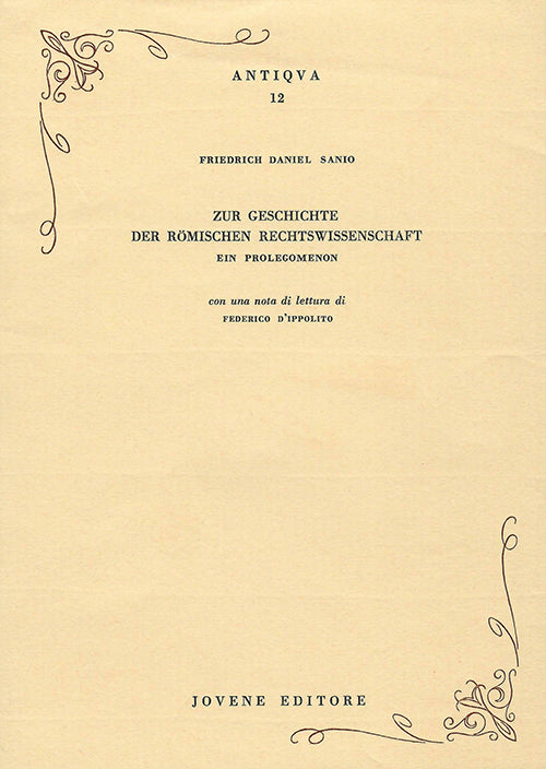 Zur Geschichte der römischen Rechtswissenschaft.